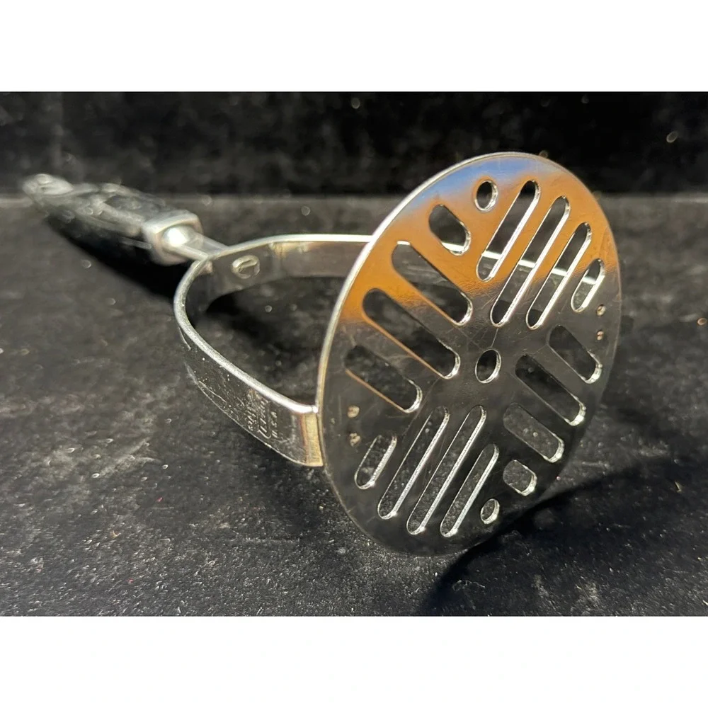 Vintage Ekco Flint Kitchen 5pc Lot: Potato Masher, Spoons, Melamine Turner